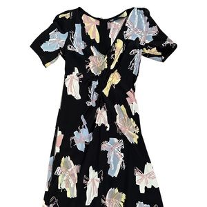 6267 Floral Print Dress | Size 38